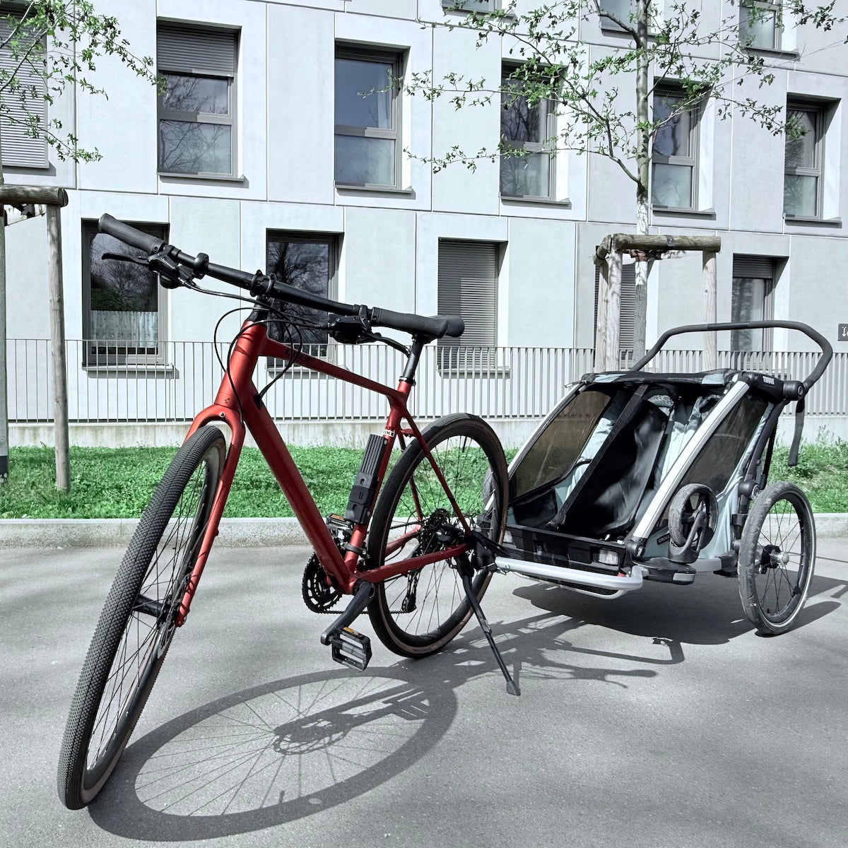 TREMMA - Trennwand für Thule Chariot Sport/Cross/Lite/Cab 2-Sitzer Fahrradanhänger